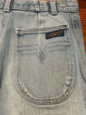 Vintage 1970s Dee Cee Made in USA High Waist Flare Leg Denim Jeans